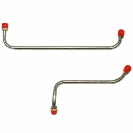 1961-64 Ford Galaxie Pump to Carb Fuel Line 4BBL w/ In-Line Filter - GPC6102SS - Pre-Bent Fuel Lines Car Part People