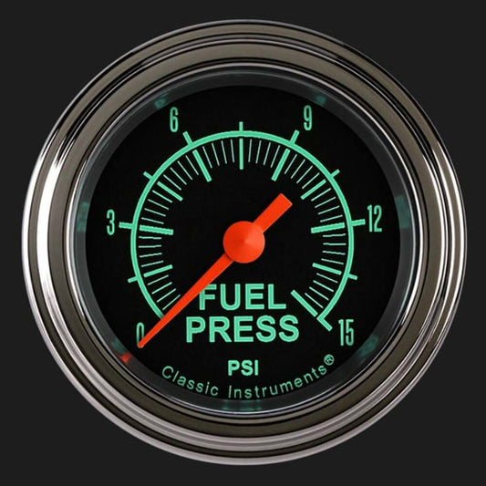 G/Stock 2 1/8" Fuel Pressure Gauge, 15 psi GS145SLF