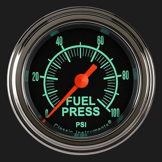 G/Stock 2 1/8" Fuel Pressure Gauge, 100 psi GS146SLF