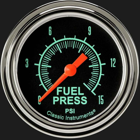 G/Stock 2 5/8" Fuel Pressure Gauge, 15 psi GS345SLF