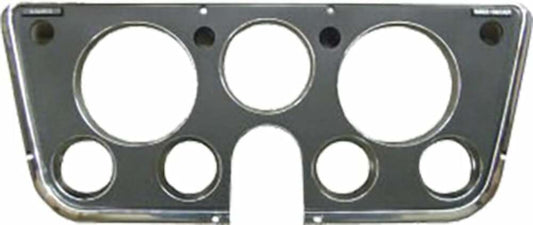 Fits 69-72 Trucks, Blazer/Jimmy Dash Bezel-Fits 7-Gauges-Black/Chrome H6048-69