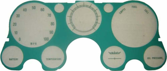 Fits 67-72 Trucks, Blazer/Jimmy Dash Bezel Lens-Without Tachometer H6049-67