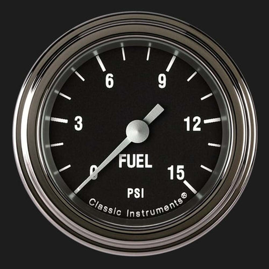 Hot Rod 2 1/8" Fuel Pressure Gauge, 15 psi HR145SLF