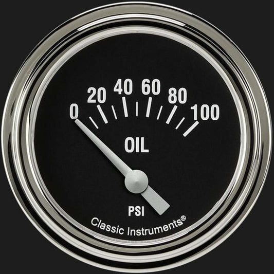 Hot Rod 2 5/8" Oil Pressure Gauge HR281SLF