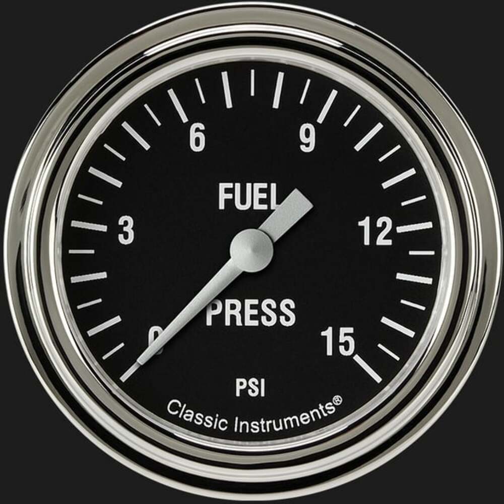 Hot Rod 2 5/8" Fuel Pressure Gauge, 15 psi HR345SLF