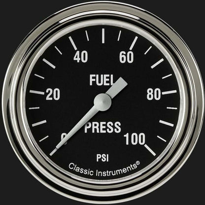 Hot Rod 2 5/8" Fuel Pressure Gauge, 100 psi HR346SLF