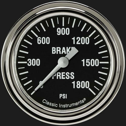 Hot Rod 2 5/8" Brake Pressure Gauge HR367SLF