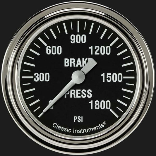 Hot Rod 2 5/8" Brake Pressure Gauge HR367SLF