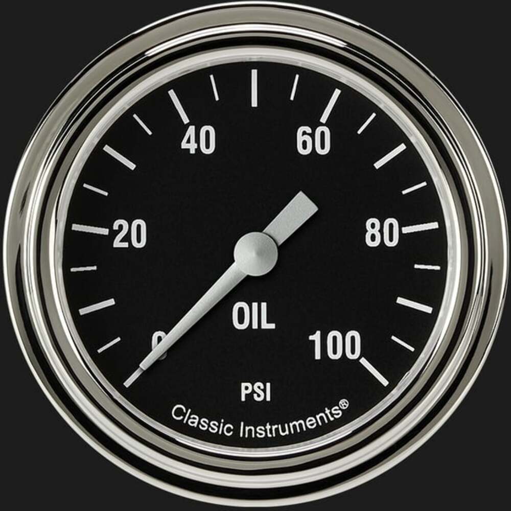 Hot Rod 2 5/8" Oil Pressure Gauge HR381SLF
