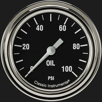 Hot Rod 2 5/8" Oil Pressure Gauge HR381SLF