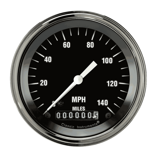 Hot Rod 3 3/8" Speedometer HR55SLF