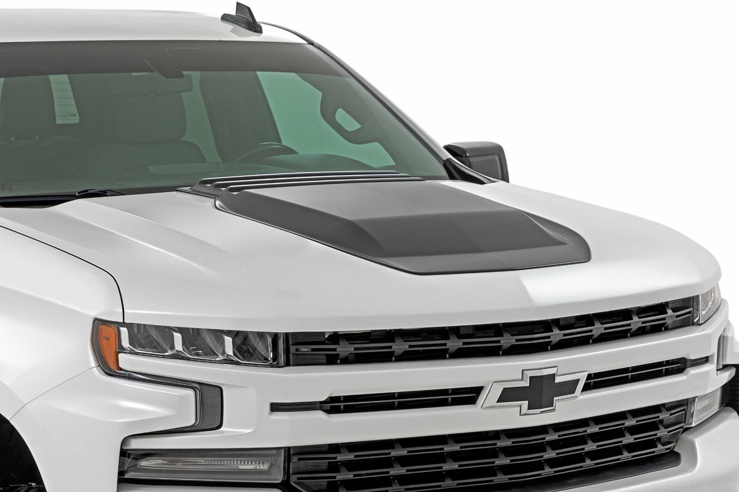 Fits Chevy Silverado 1500 (2019-2024) Hood Scoop; HS10010