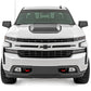 Fits 2019-2024 Silverado 1500 Hood Scoop; GB8 Mosaic Black; HS10010-GB8