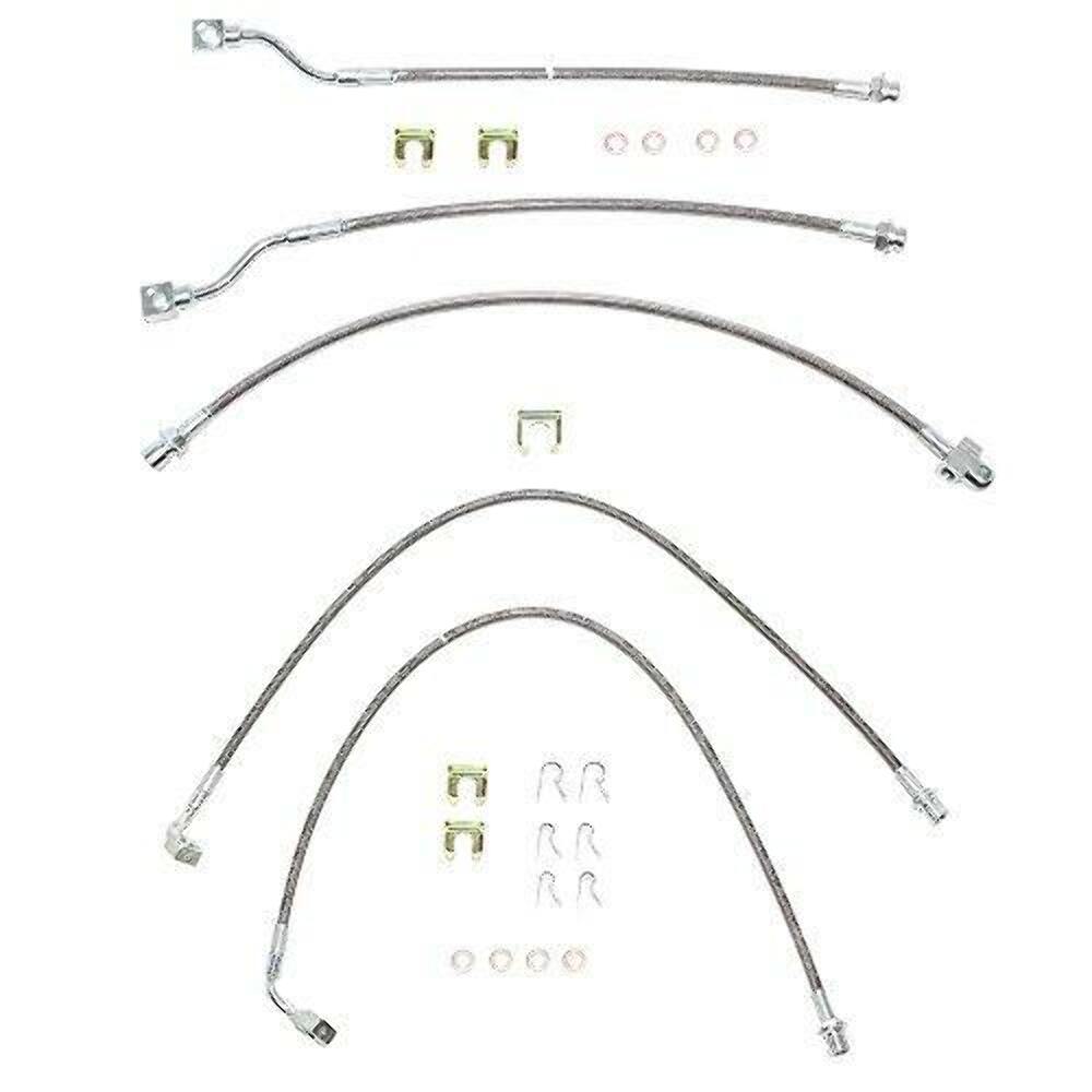 Fine Lines HSK0001SS - Brake Hose Kit for 1999 - 2007 Chevrolet Silverado - Brake Hoses Car Part People