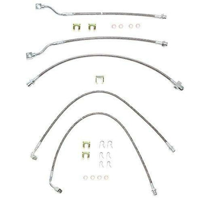 Fine Lines HSK0001SS - Brake Hose Kit for 1999 - 2007 Chevrolet Silverado - Brake Hoses Car Part People