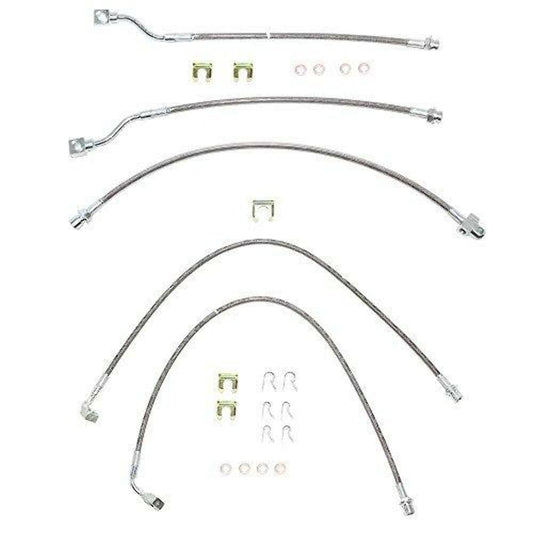 Fine Lines HSK0001SS - Brake Hose Kit for 1999 - 2007 Chevrolet Silverado - Brake Hoses Car Part People