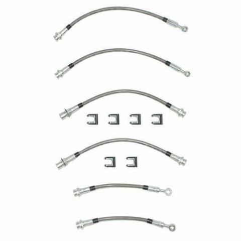 1995-97 Chevrolet Camaro Brake Hose Kit Traction Control Braided Stainless HSK0003SS