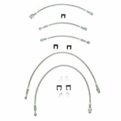 2000-06 Cadillac Escalade Brake Hose Kit 4WD Non TC SUV 5pcs Stainless HSK0009SS - Brake Hoses Car Part People