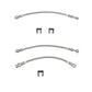 Brake Hose Kit For 96-98 Ford Mustang GT Kit 4pcs Braided Stainless Fine Lines