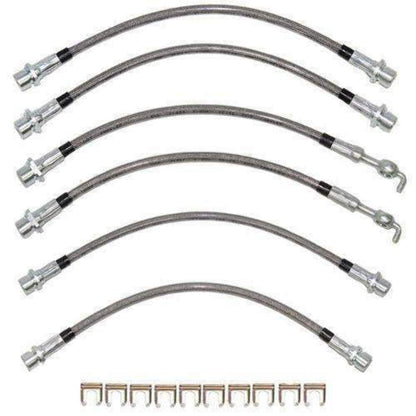 2007 - 2014 Toyota Tundra Brake Hose Kit - HSK0016SS - Brake Hoses Car Part People