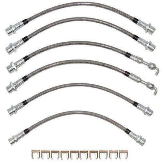 2007 - 2014 Toyota Tundra Brake Hose Kit - HSK0016SS - Brake Hoses Car Part People