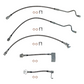 Brake Hose Kit For 99-04 Ford F-250/F-350 Super Duty 4WD AWABS Non-Staggered