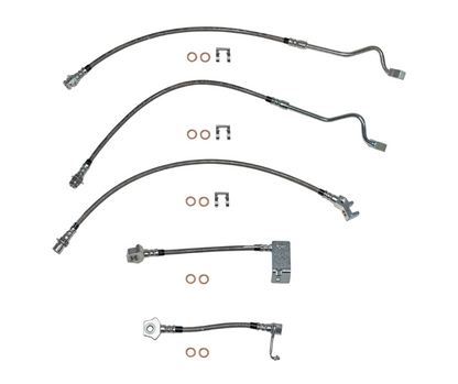 Brake Hose Kit For 99-04 Ford F-250/F-350 Superduty 4WD AWABS Non-Staggered Rear - Brake Hoses Car Part People