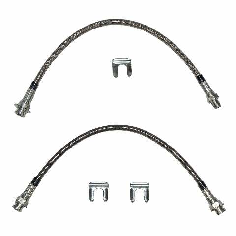 1970-71 Dodge Dart Brake Hose Kit w/ Front Disc Kit Braided Stainless HSK0026SS