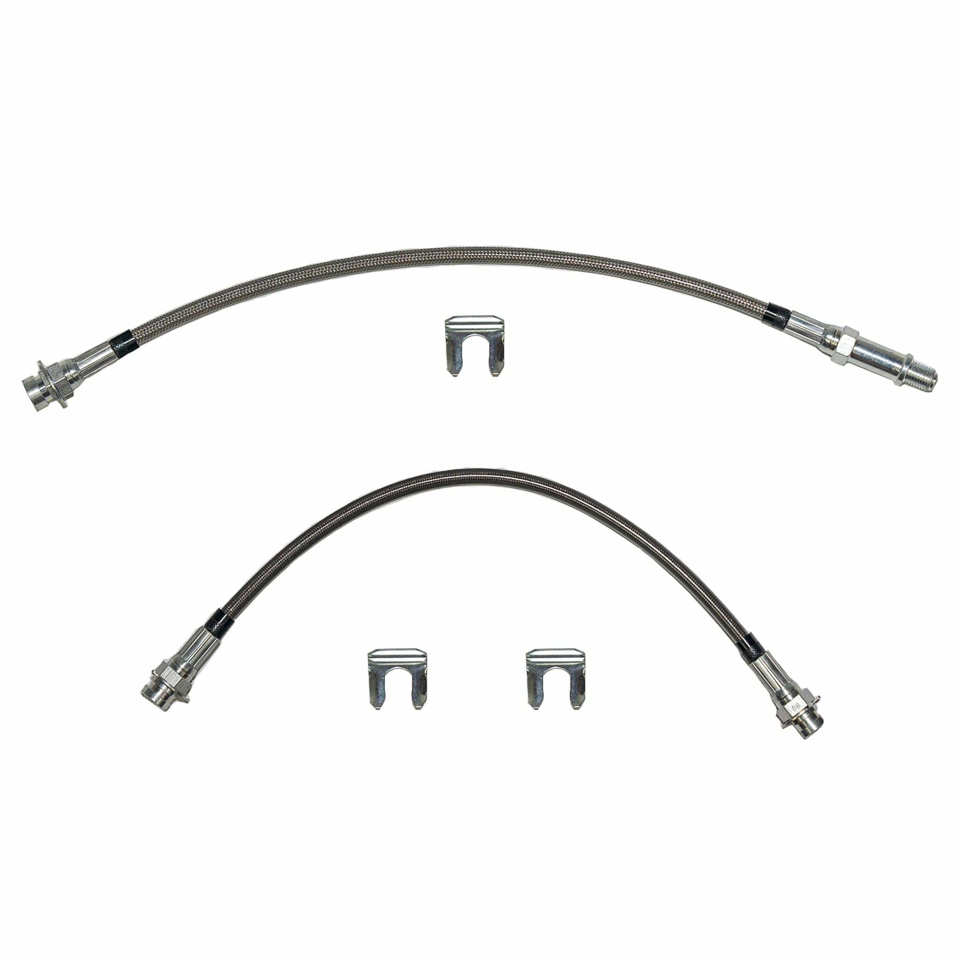 1966 Dodge Coronet Brake Hose Kit w/ Dana Kit Braided Stainless - HSK0029SS - Brake Hoses Car Part People