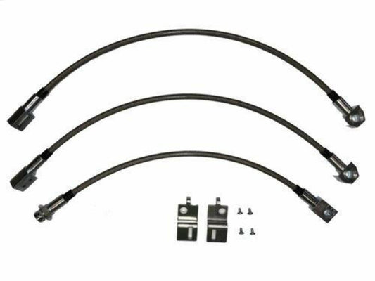 Brake Hose Kit For 69-70 GM B-Body Kit Braided Stainless Fine Lines - Brake Hoses Car Part People