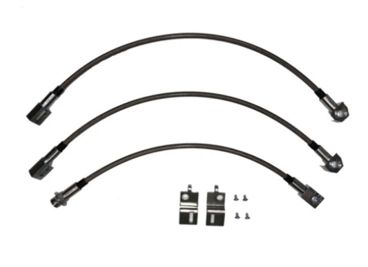 1972 Chevrolet Chevelle Brake Hose Kit Braided Stainless - HSK0045SS - Brake Hoses Car Part People