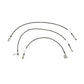 Brake Hose Kit For 97-01 Dodge Ram 4WD w/ Rear Drum Complete Kit 3pcs Braided St