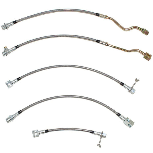 GM Complete Brake Hose Kit; Fine Lines-HSK0056OM - Brake Hoses Car Part People