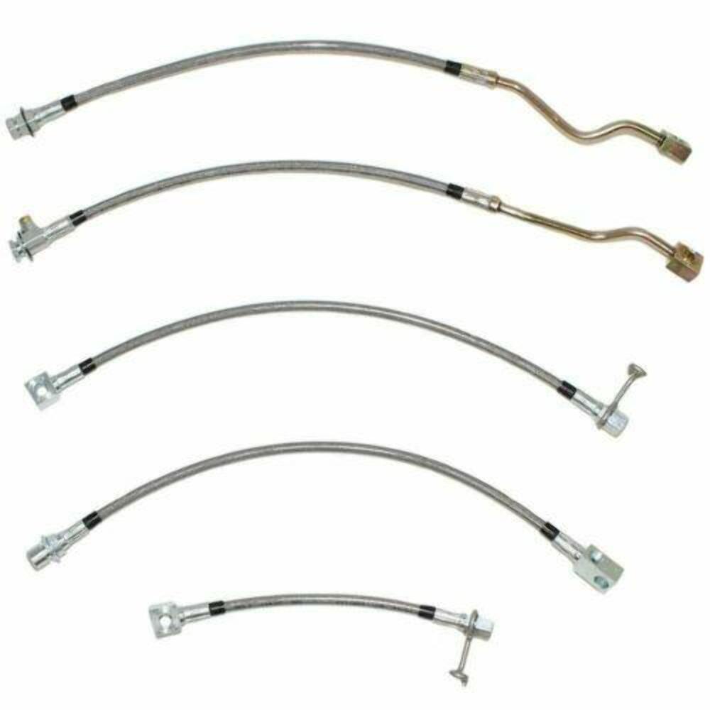 Fine Lines HSK0056SS Brake Hose Kit Fits 2001 - 2005 Chevrolet Blazer - Brake Hoses Car Part People