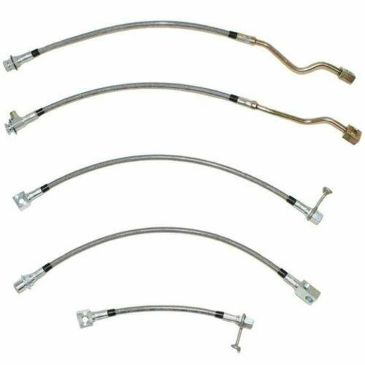 Fine Lines HSK0056SS Brake Hose Kit Fits 2001 - 2005 Chevrolet Blazer - Brake Hoses Car Part People