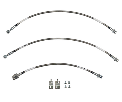 Chevy Complete Brake Hose Kit; Fine Lines-HSK0058SS - Brake Hoses Car Part People
