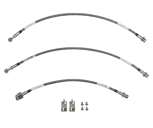 Chevy Complete Brake Hose Kit; Fine Lines-HSK0058SS - Brake Hoses Car Part People
