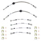 Pontiac Complete Brake Hose Kit; Fine Lines-HSK0059SS