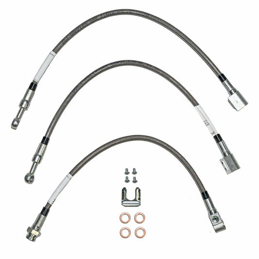 Complete Brake Hose Kit For 1992-2001 Jeep Cherokee XJ 4WD Stainless HSK0060SS