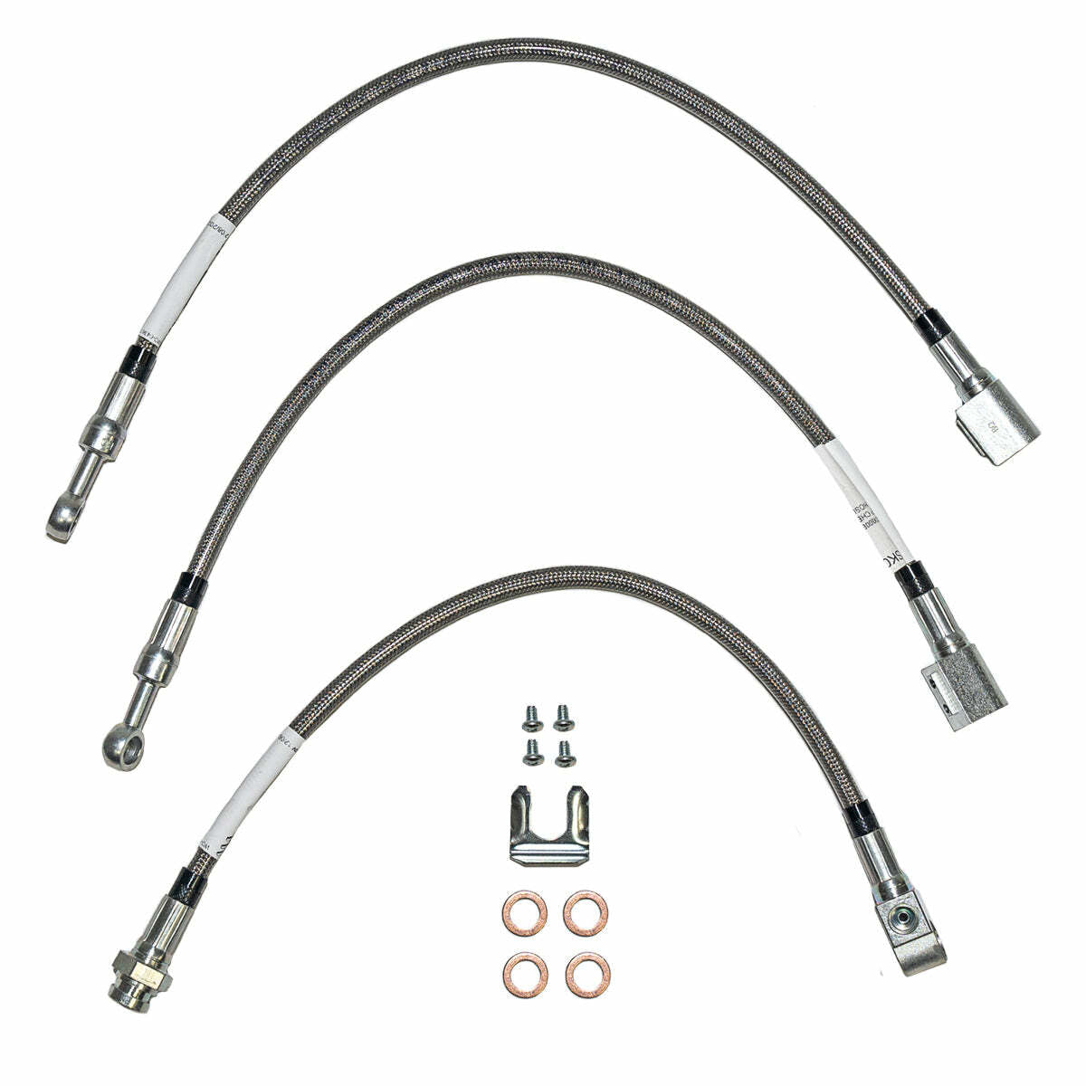 Complete Brake Hose Kit For 92-01 Jeep Cherokee XJ 4WD Stainless HSK0060SS