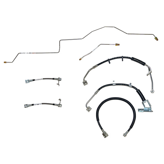 2002-05 Dodge Ram 1500 Complete Brake Hose Kit AWABS Steel HSK0062OM - Brake Hoses Car Part People