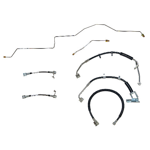 2002-05 Dodge Ram 1500 Complete Brake Hose Kit AWABS Steel HSK0062OM