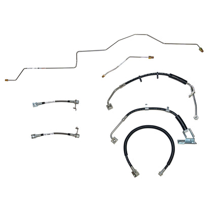 Complete Brake Hose Kit for 2002-05 Dodge Ram 1500 AWABS Stainless HSK0062SS - Brake Hoses Car Part People