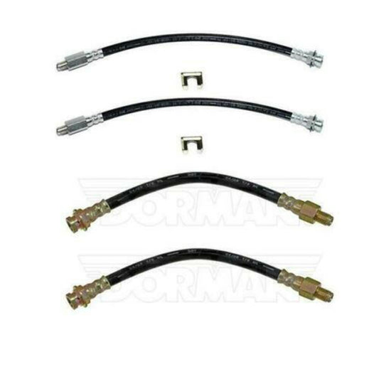 Fine Lines HSK0065OM - Brake Hose Kit For 63-82 Corvette Complete Kit Rubber - Brake Hoses Car Part People