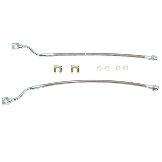 GM Rear Brake Caliper Hose Kit; Fine Lines-HSP0002OM - Brake Hoses Car Part People