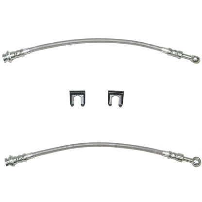 Pontiac Front Brake Hose; Fine Lines-HSP0006OM - Brake Hoses Car Part People