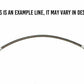 Brake Hose For 58-63 Chevy Bel Air Biscayne Impala Rear Stainless Fine Lines