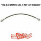 1966 - 1969 Dodge Coronet Brake Hose - HSP4015SS - Rear Lines Car Part People
