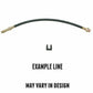 1972 - 1973 Chevrolet Camaro Brake Hose - HSP5146OM - Brake Hoses Car Part People