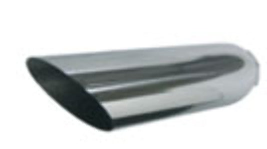 Stainless Tip; 2-1/2X4X18"Ss Angle-J254018AC15 - Tailpipe Car Part People
